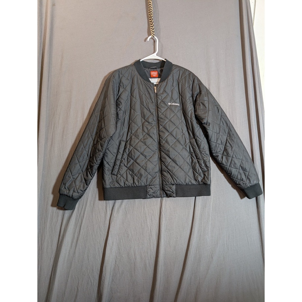Columbia Thermal Coil‎ Bomber Jacket Size XLarge Color Black
